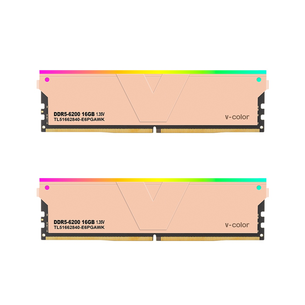 V-Color Manta DDR5-6200 CL40 RGB 골든아미스 패키지 (32GB(16Gx2))_이미지