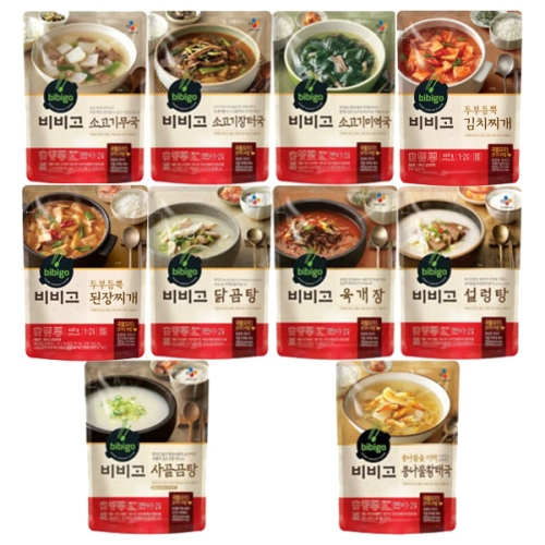 CJ제일제당 비비고 국 탕 찌개 10종 460g_이미지