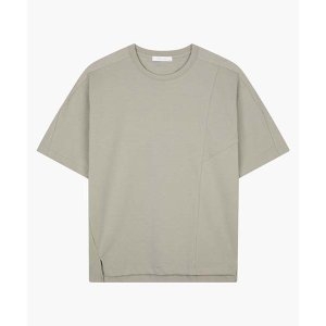 리버클래시 LKS41384멜란지베이지 오버핏 반팔 티셔츠