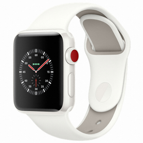 APPLE 워치 시리즈3 에디션 38mm Cellular 화이트 세라믹 (스포츠밴드)
