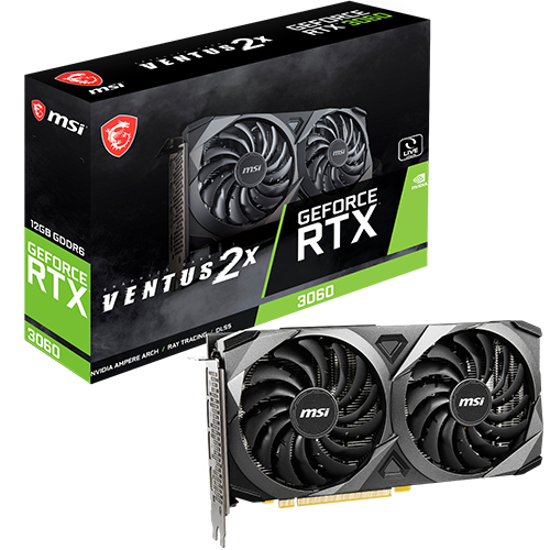 MSI 지포스 RTX 3060 벤투스 2X D6 12GB