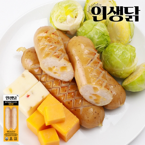 인생닭 닭가슴살 소시지 치즈맛 100g