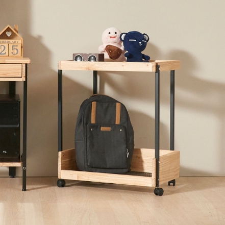 로쏘  아필레 참죽 원목 이동식 수납장 600