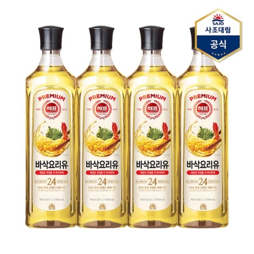 해표 바삭 요리유 900ml (4개)_이미지