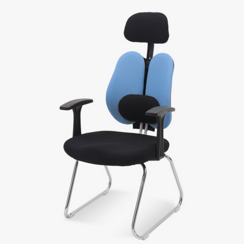 체어포커스 스쿨 듀얼 요추 헤더형 의자 CW-FM (패브릭등판)_이미지