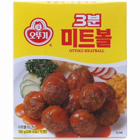 오뚜기 3분 미트볼 150g (3개)