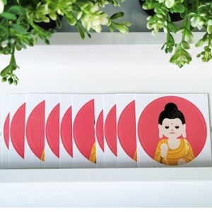 너울나비 부처님 스티커 10매1set 1104967_이미지