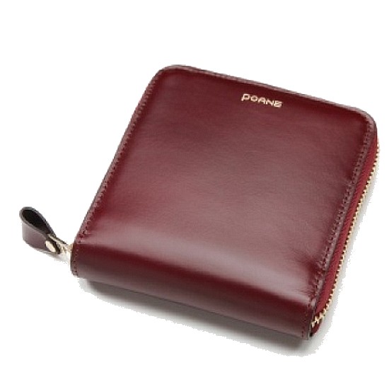포안 Ane ZIP WALLET (BURGUNDY)