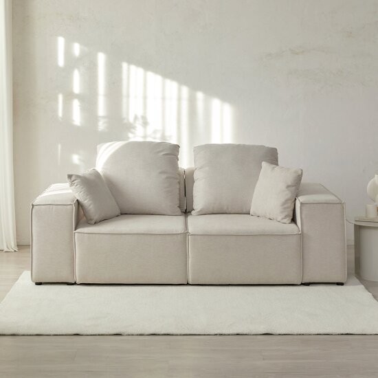 홈앤힐 밀리안 슬라이딩 무빙 모션 패브릭 소파 3인용_이미지