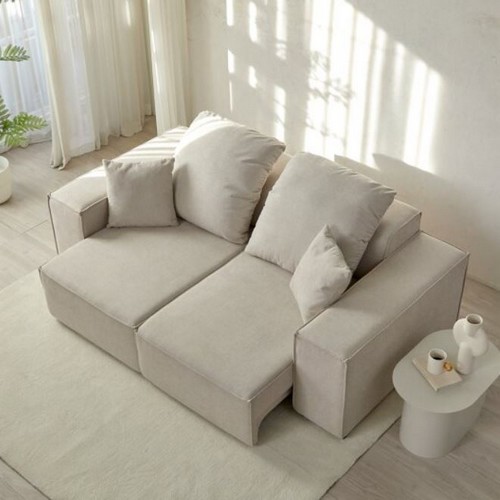 홈앤힐 밀리안 슬라이딩 무빙 모션 패브릭 소파 3인용_이미지