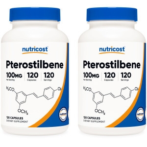 뉴트리코스트 프테로스틸벤 100mg 120캡슐 (2개)