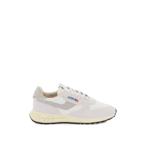오트리 reelwind low-top nylon and suede 스니커즈 WWLMNC04 WHTNT WHITE NAT_이미지