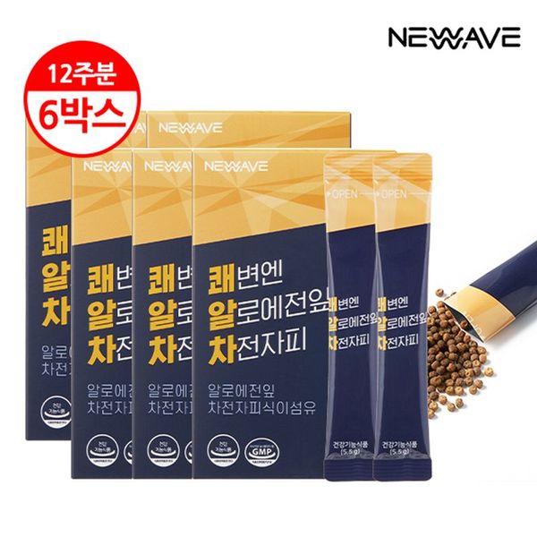 뉴웨이브 쾌알차 쾌변엔 차전자피 식이섬유 28포 (6개)_이미지