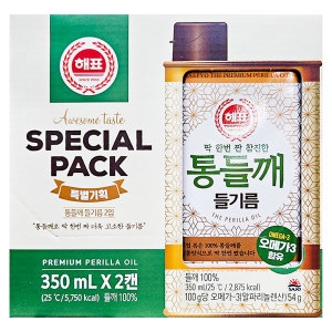 사조해표 통들깨 들기름 350ml 2입_이미지