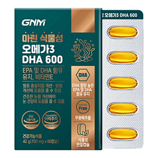 GNM�ڿ���ǰ�� ���� �Ĺ��� ���ް�3 DHA 600 60ĸ��