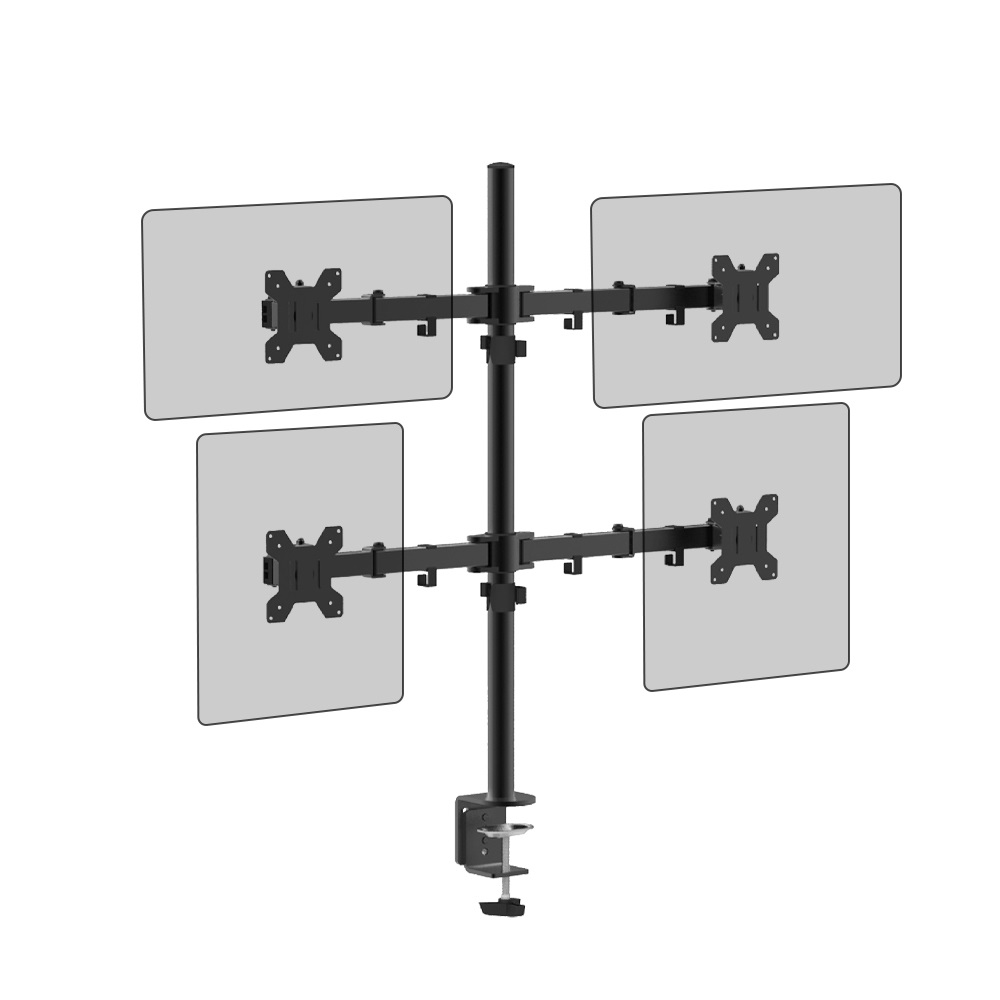 엘디네트웍스 Anyport L-MOUNT APL-C048 쿼드 모니터암 거치대 클램프형_이미지