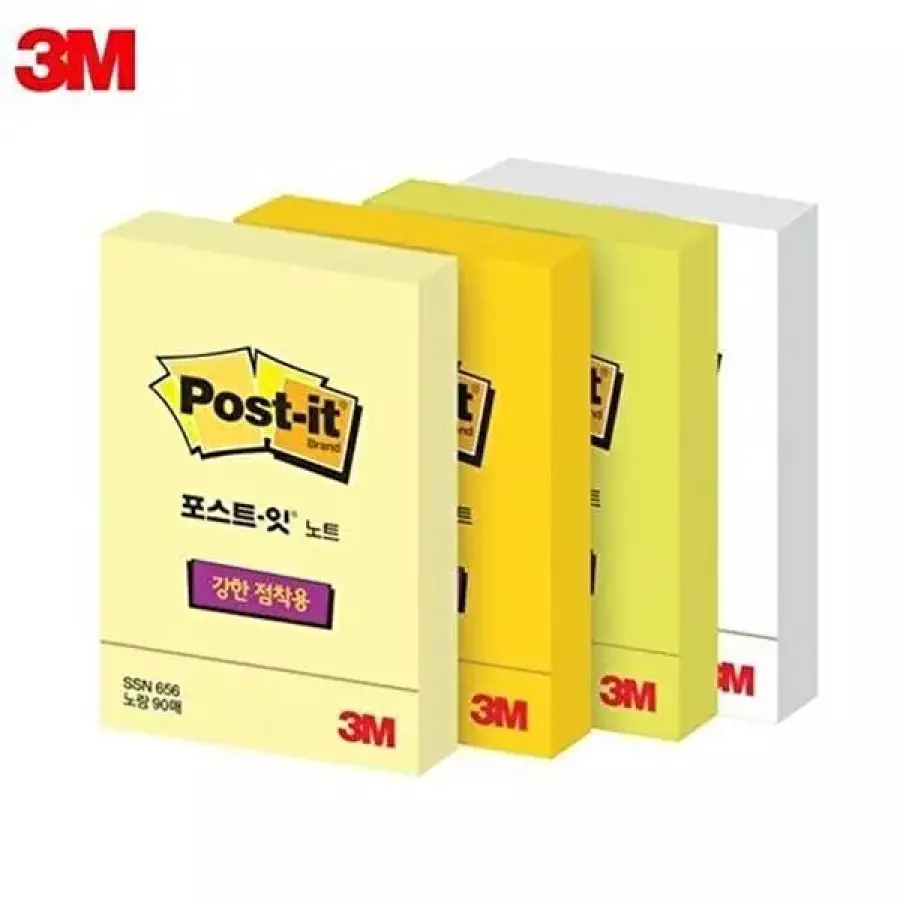 생활리빙 3M 슈퍼스티키 656 SSN 1패드 포스트잇 3개 7530237A