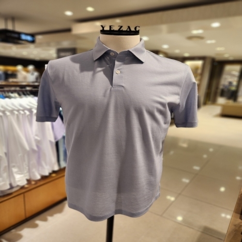 패션그룹형지 예작 24년 비스코스100% 솔리드 여름 니트반소매티 YJ4MTS454BL