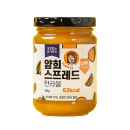 설탕없는과자공장 얌희스프레드 한라봉 235g (1개)_이미지