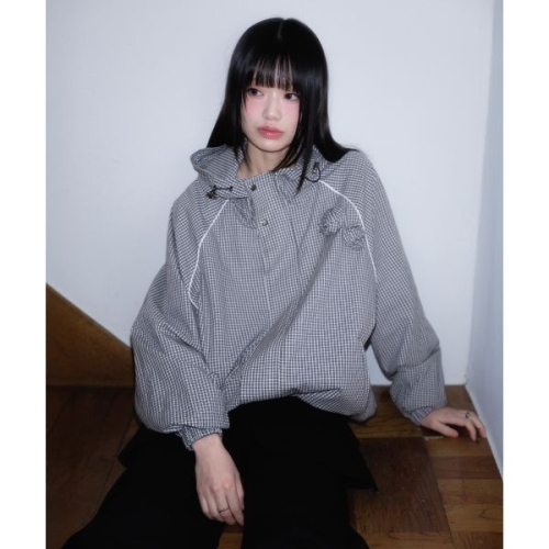���������� ROSEFRANTZ Rose Corsage Check Windbreaker Black RSTSPJP01N1 256066