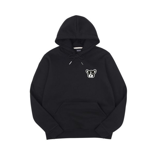 옥스타 불독 자수패치 특양면 오버핏 후드티 1950420_이미지