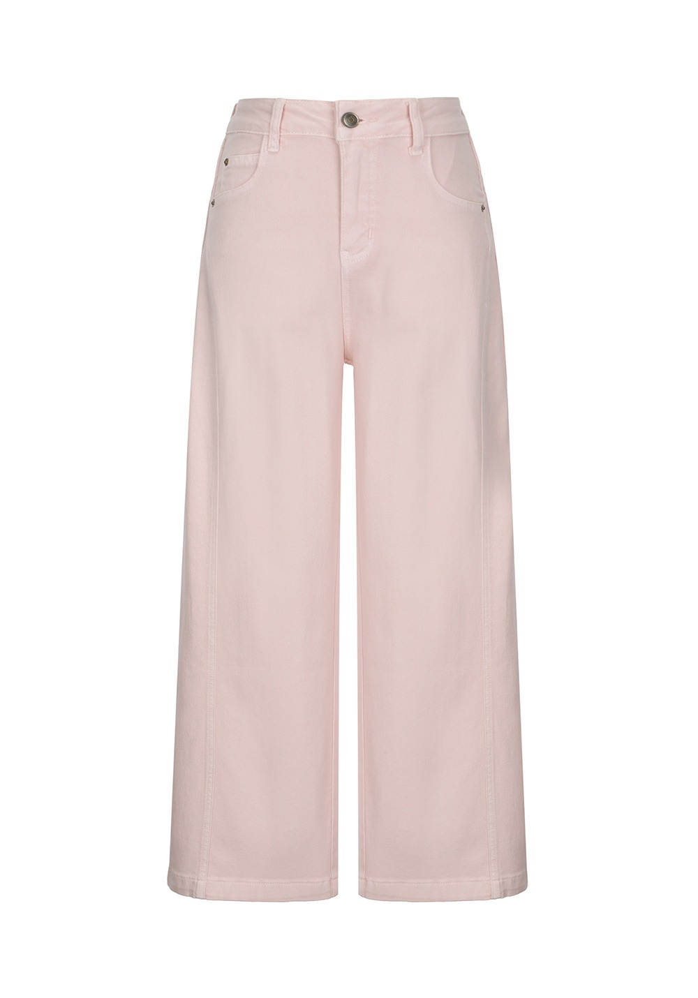 발렌시아 하이웨이스트 절개 와이드 롱 팬츠 256GP63