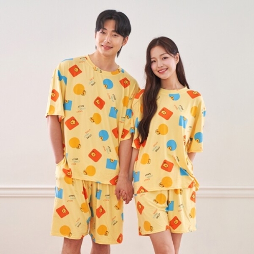 라인프렌즈 남녀공용 홈웨어 샐리 반팔 세트 커플 잠옷 PAP2912
