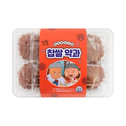 신광제과 검정고무신 찹쌀약과 400g