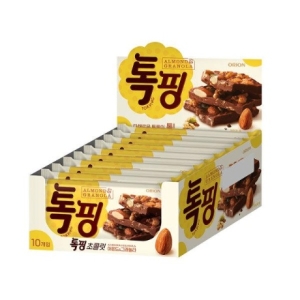 오리온 톡핑 아몬드+그래놀라1P 10입_이미지