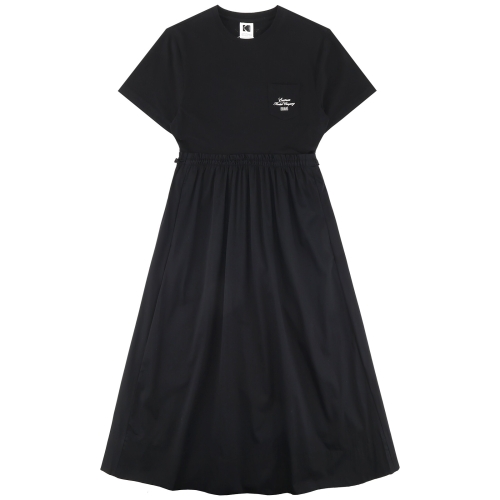 컴퍼니 하이브리드 반팔 원피스 K6222LOPQ1BLK