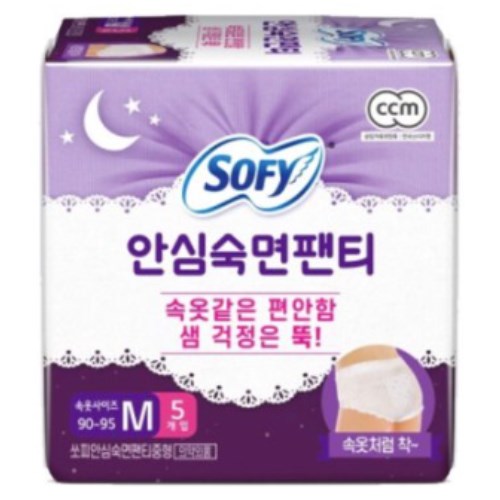  쏘피 안심숙면팬티 중형 M 5개 [5팩(25개)]