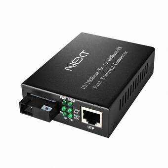 이지넷유비쿼터스 넥스트 <b>10/100</b>/1000Mbps 1Core SC타입 광미디어 컨버터 (NEXT-2000GSCSW-B)