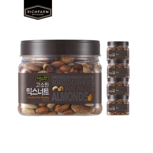 리치팜너트 고소한 믹스너트 400g (5개)