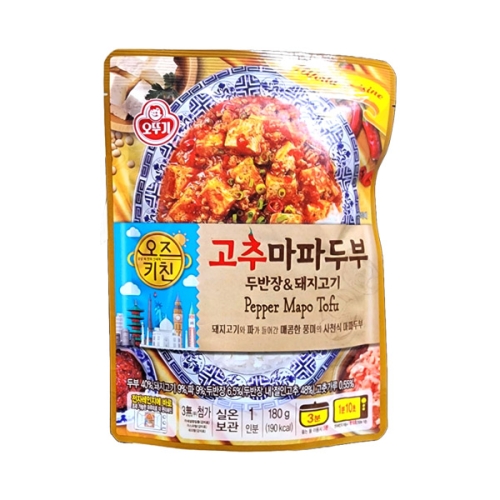 오뚜기 오즈키친 고추마파두부 180g이미지입니다. 누르면 해당 게시물로 새창이동합니다.