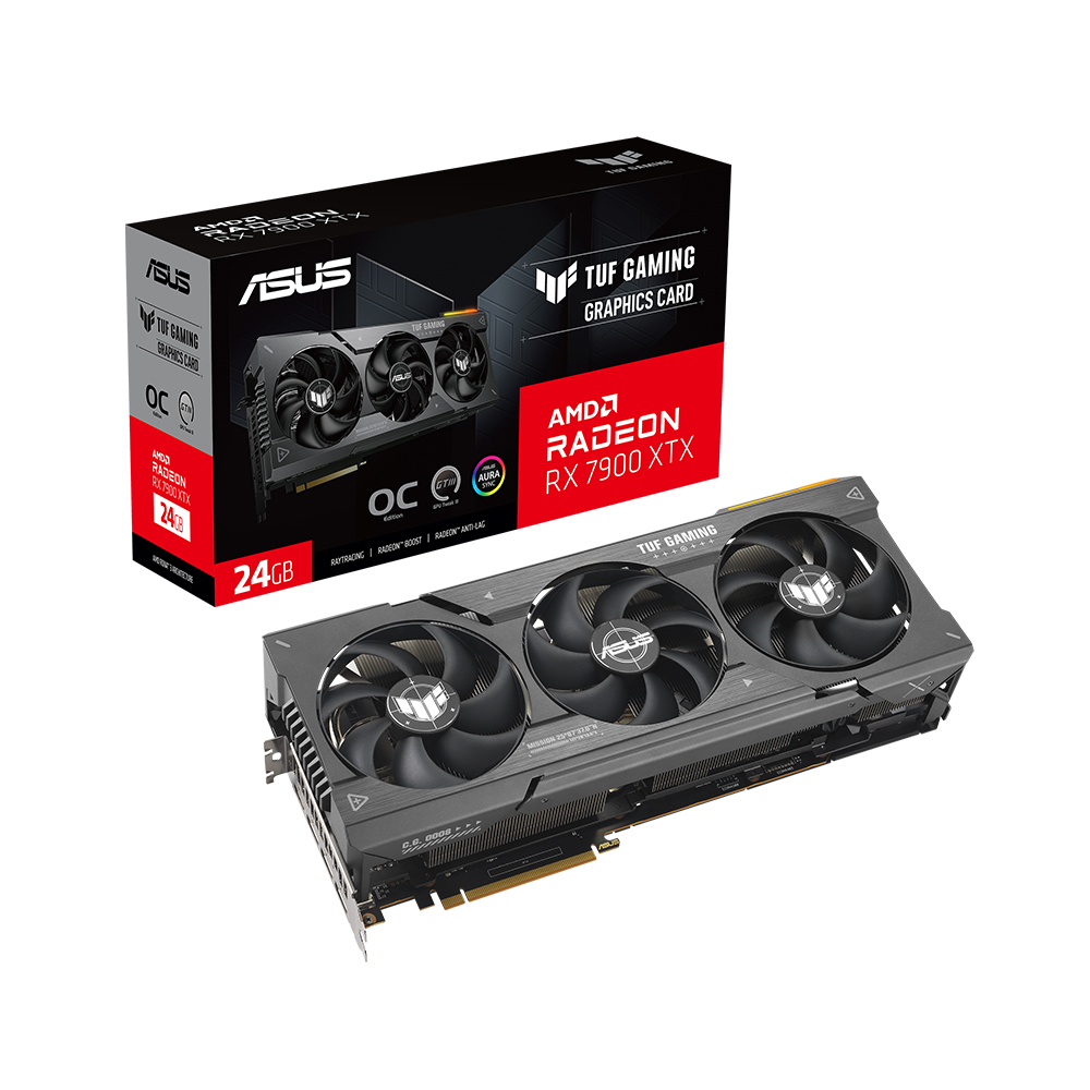 ASUS TUF Gaming �󵥿� RX 7900 XTX O24G OC D6 24GB �����Ƽ����