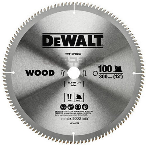 디월트  12인치 목재용 원형톱날 DWA122100W