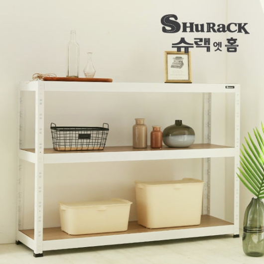 슈랙엣홈 무볼트 조립식 선반 3단 400x400 (120cm(높이))