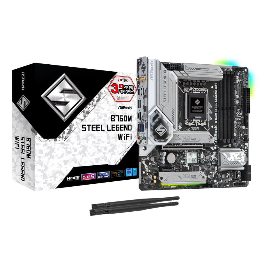 ASRock B760M 스틸레전드 WiFi D5 디앤디컴