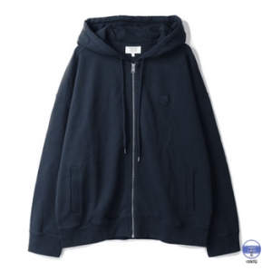 메종키츠네 후드 집업 자켓 FOX HEAD ZIPPED OVERSIZE HOODIE PM02138KM0340