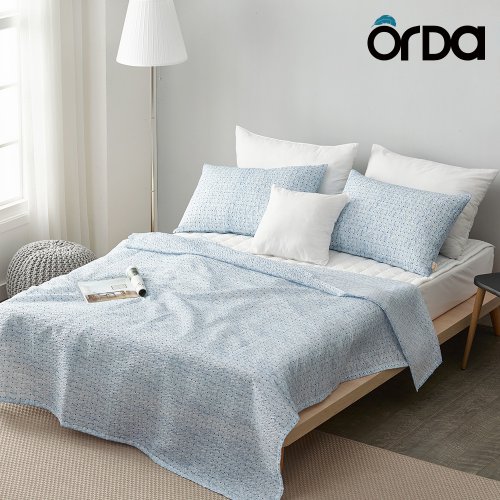 오르다 썸머스퀘어 시어서커 홑이불 풀세트 (퀸 Q)_이미지