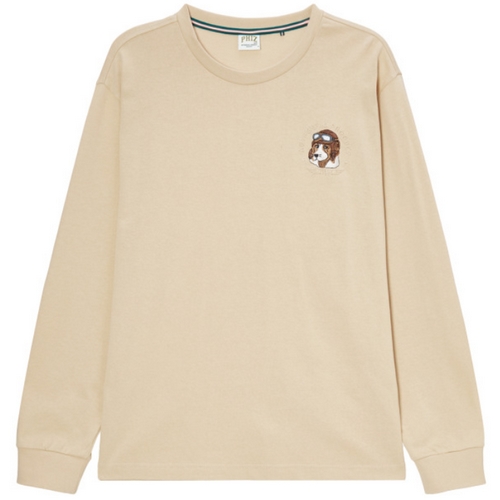 헤지스 피즈 탑독 미들 로고 긴팔 티셔츠 SPTS2F302