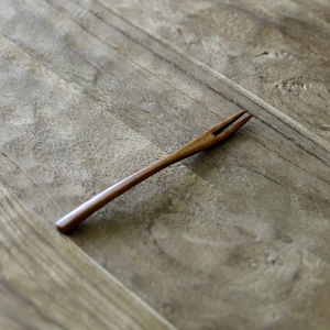 오반자이 1+1 천연 옻칠 과일 나무 티포크