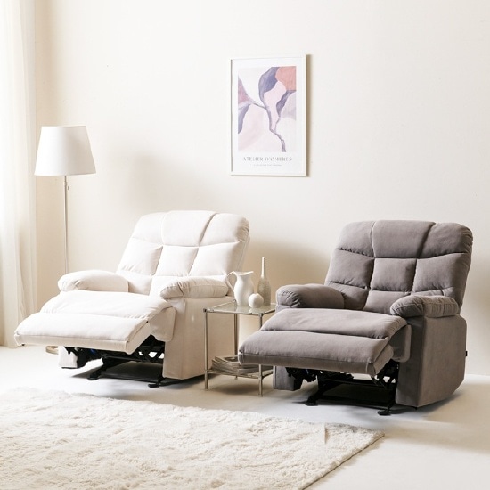 엠보 패브릭 리클라이너 1인용