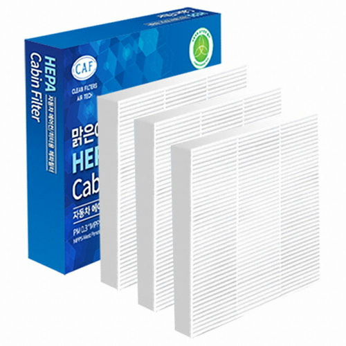 맑은에어텍 맑은필터 헤파 PM0.3 극초미세먼지 자동차 에어컨필터 016HP (3개)_이미지