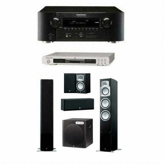 야마하 NS-9502(YST-RSW300) + DV6001 + 마란츠 AV리시버 (SR4003)