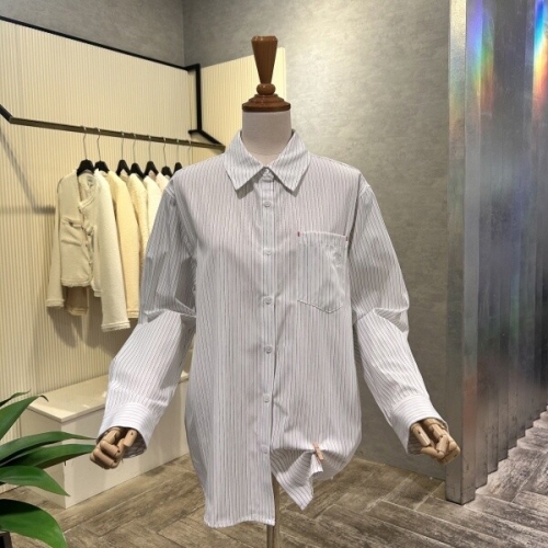 AOA5HB05G_언발 박시 스트라이프 셔츠