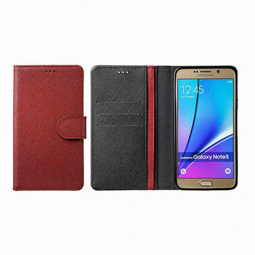 리미트 갤럭시A6 천연소가죽 다이어리 케이스_이미지