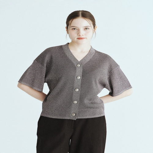  유닛 다크그레이 벨라지오 니트 가디건 UFLKCA25AN-88