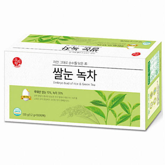 송원식품 우리차 쌀눈 녹차 100T (1개)_이미지