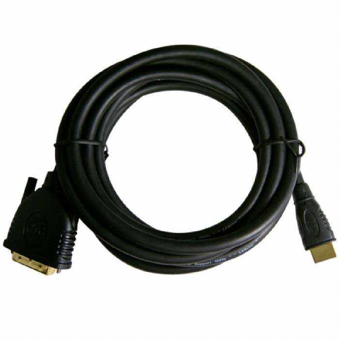 라인업시스템 LANSTAR HDMI to DVI 케이블 Ver1.3b GOLD(DVIS-HDMI) (5m)_이미지